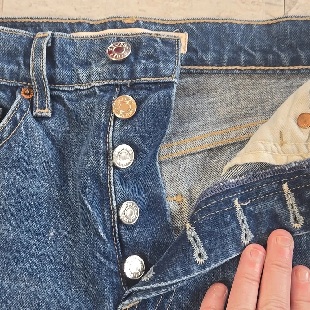 GRLFRND The Cassidy Straight Leg Blue Jeans Size 25 - Picture 5 of 16